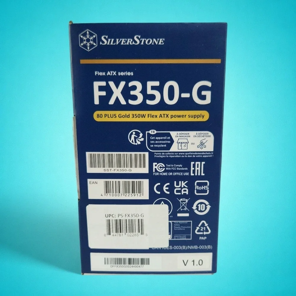 SilverStone 350W Flex ATX Power Supply 80 Plus Gold 6Pin PCIe - NEW